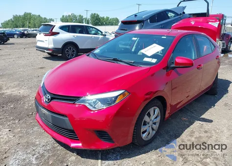 2014 Toyota Corolla Le from USA, damaged, VIN 2T1BURHE8EC188314